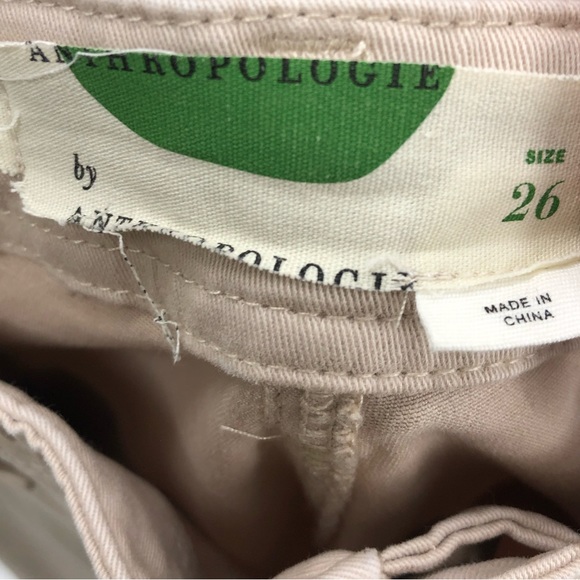 Anthropologie Tan Khaki Carpenter Pants Womens 26 90s Y2K - Picture 2 of 6